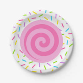 Pink Lollipop Swirl Candy Sprinkle Party Teller