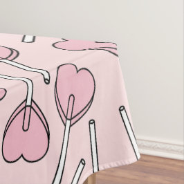 Pink Lollipops, Heart Lollipops, Lollipop Pattern Tischdecke