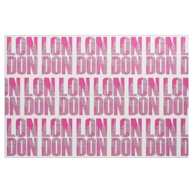 Pink London Stoff (Fat Quarter (45,7 x 55,9 cm))