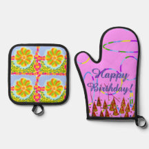 Pink Loops Feierliches Glück Geburtstag