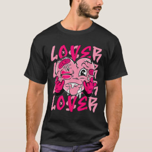 Pink Loser Lover Pink Tropfen Herzklopfen T-Shirt