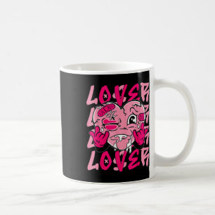 Pink Loser Lover Pink Tropfen Herzklopfen T-Shirt Kaffeetasse