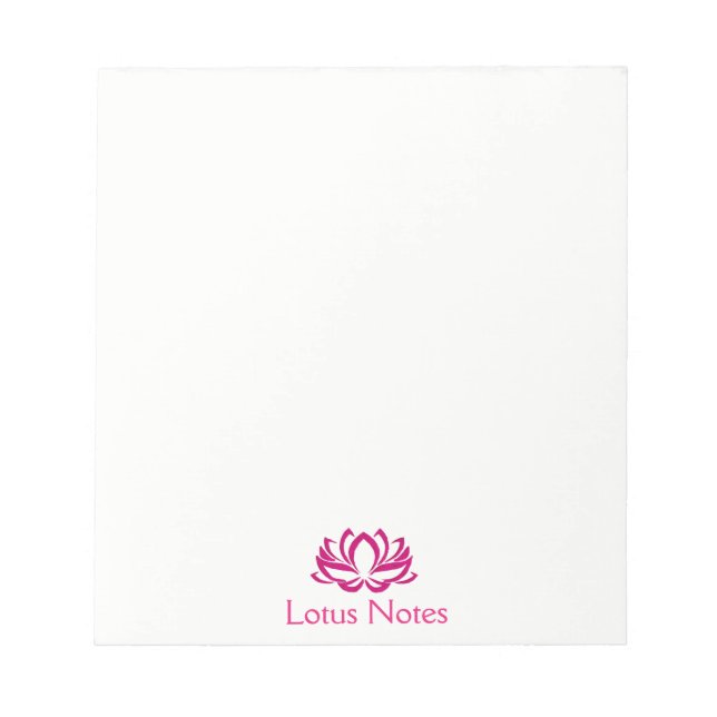 Pink Lotus Blume Yoga Instructor Holistic Classic Notizblock (Vorderseite)