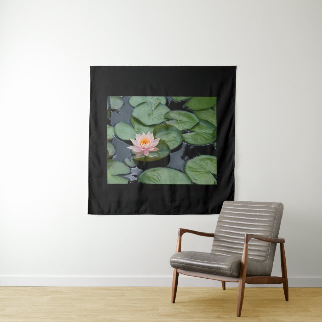Pink Lotus Blume Zen Garden Wandteppich (Beispiel)