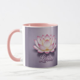 Pink Lotus Flower Meditation Mug Tasse