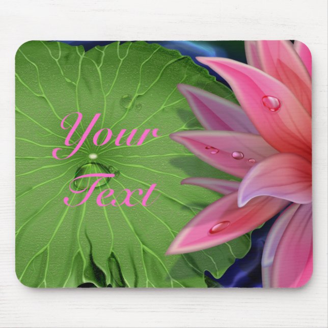 Pink Lotus Mousepad (Vorne)