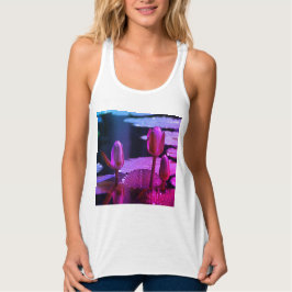 Pink Lotus Wasserlilie Tank Oben