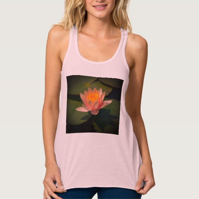Pink Lotus Wasserlilie Tank Oben (Vorderseite)