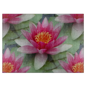 Pink Lotus Water Lilicour Cutting Board Schneidebrett