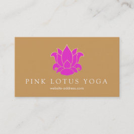 Pink Lotus Yoga und Meditationslehrer Visitenkarte