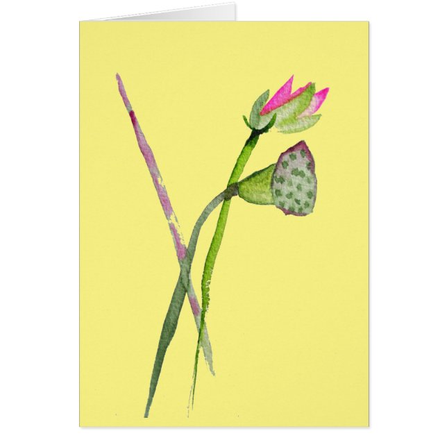 Pink Lotus Zen Blume Buddhistische Kunst (Vorne)