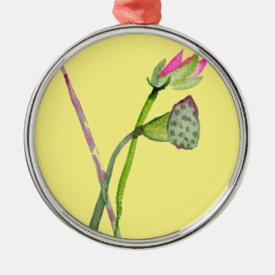 Pink Lotus Zen Blume Buddhistische Kunst Ornament Aus Metall
