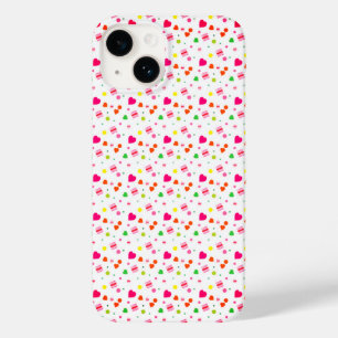 Pink Love Hearts Valentines Day Case-Mate iPhone 14 Hülle