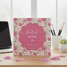 Pink Love Peony Notizbuch