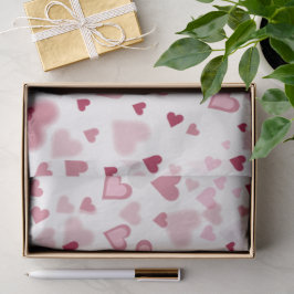  Pink Lovely Hearts Pattern  Seidenpapier