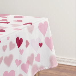  Pink Lovely Hearts Pattern  Tischdecke