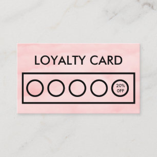 Pink Loyalty Card Visitenkarte