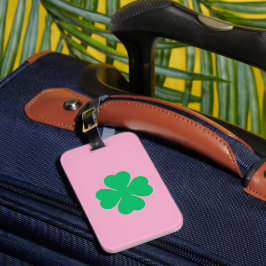 PINK -LUCKY CLOVER GEPÄCKANHÄNGER
