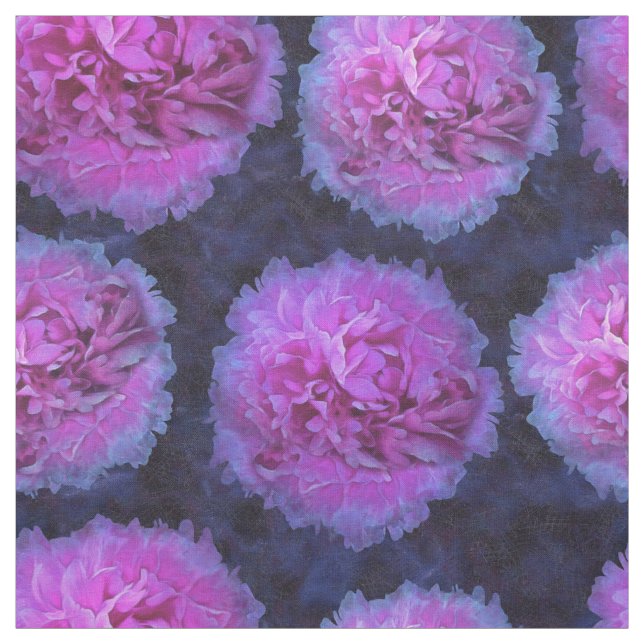 Pink Lush Peony Blumen Stoff (Muster)