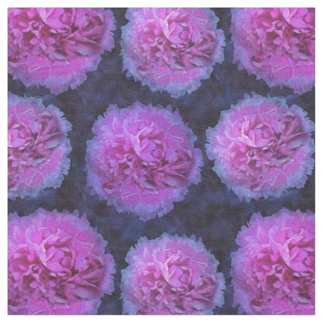 Pink Lush Peony Blumen Stoff (Nahaufnahme)