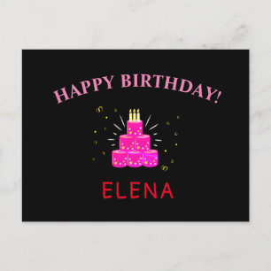 pink lustig Geburtstagsquarantäne covid Postkarte