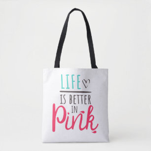 Pink lustiger Spruch für Prinzessinnen Tasche