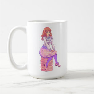 Pink Macaron Girl Kaffeetasse