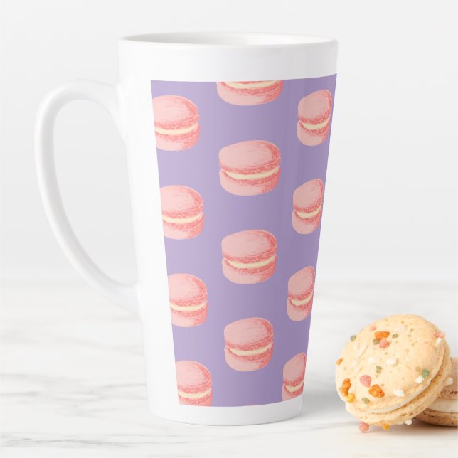 Pink Macaroons Milchtasse (Beispiel)