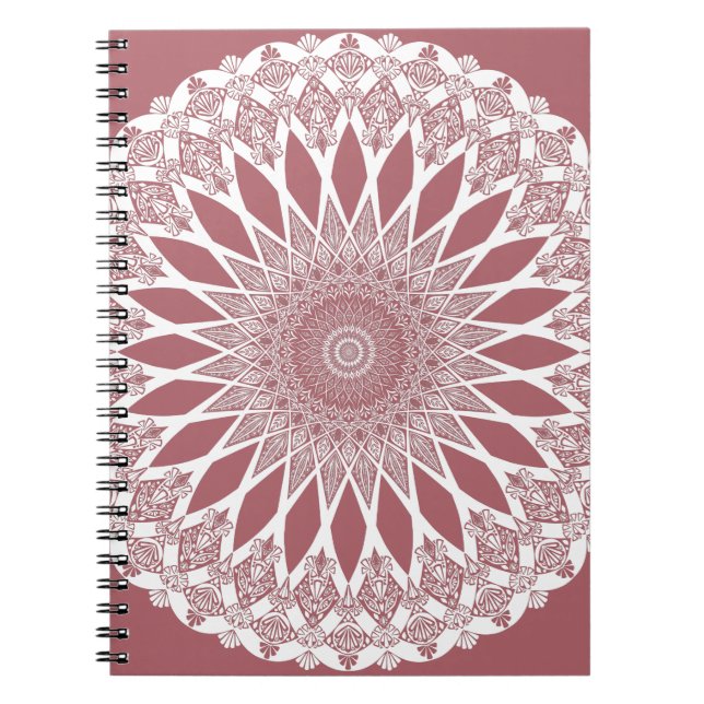 Pink Madder Tristyns Mandala Notizblock (Vorderseite)