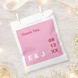 Pink Magenta Moderne Gastgeschenk Hochzeit Taschen Geschenktütchen