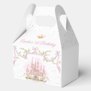 Pink Magic Princess Burg Birthday Gefallen Schacht Geschenkschachtel