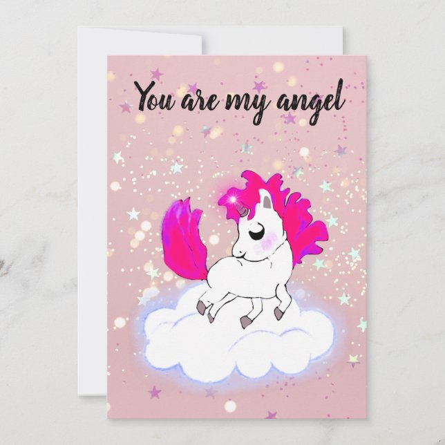 Pink Magical and funny little pony Einladung (Vorderseite)