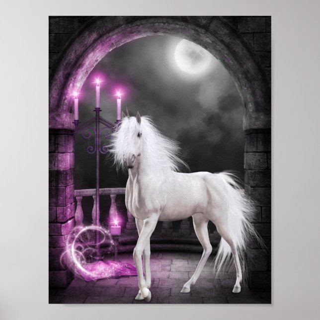 Pink Magical Unicorn Poster (Vorne)