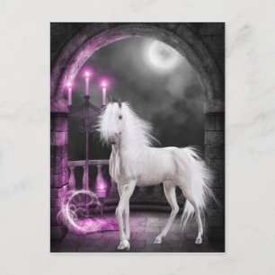 Pink Magical Unicorn Postkarte