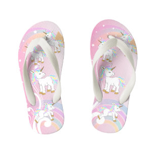 Pink Magical Unicorns Kinderbadesandalen