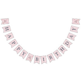 Pink Magnolia FIrst Birthday Wimpelkette