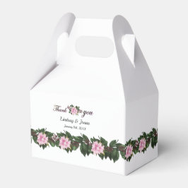 Pink Magnolia Grüne Gastgeschenk Hochzeit Geschenkschachtel
