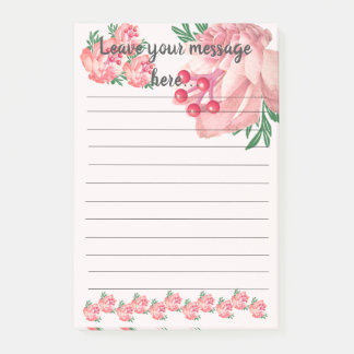 Pink Magnolia Verlasse Ihre Post-It-Notizen Post-it Klebezettel