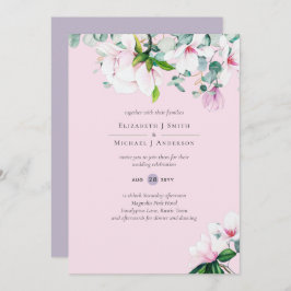 Pink Magnolias Sage Eukalyptus Lavender Wedding