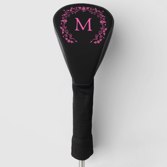 Pink mährenhafte Monografie Golf Headcover (Vorderseite)