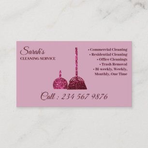 Pink Maid House Cleaning Service Visitenkarte