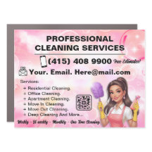 Pink Maid Janitorial Lady House Reinigungsservice
