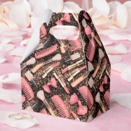 Pink Makeup Cosmetics Pattern Glitter Geschenkschachtel