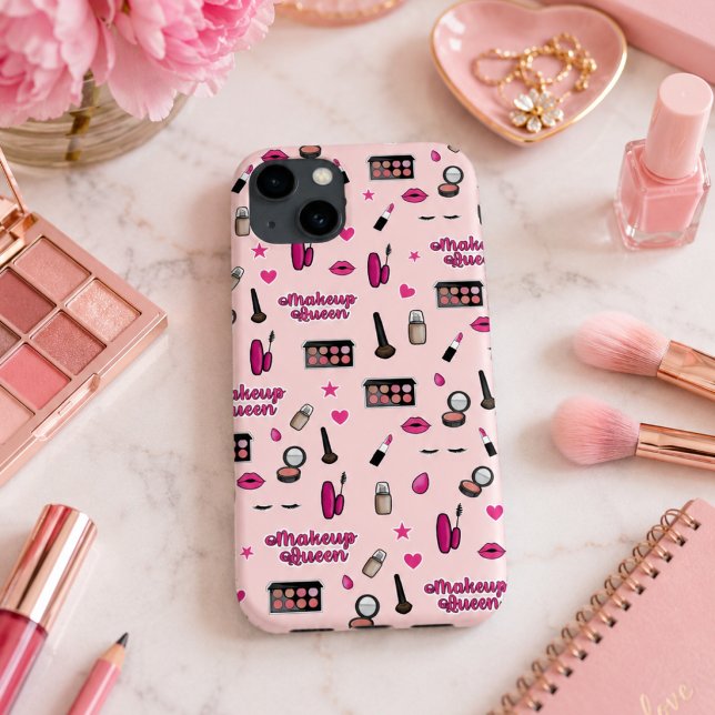 Pink Makeup Muster Telefongehäuse Case-Mate iPhone Hülle (Von Creator hochgeladen)