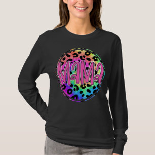 Pink Mama Leopard Cheetah Western Mama Muttertag T-Shirt