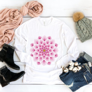 Pink-Mandala-Blume T-Shirt