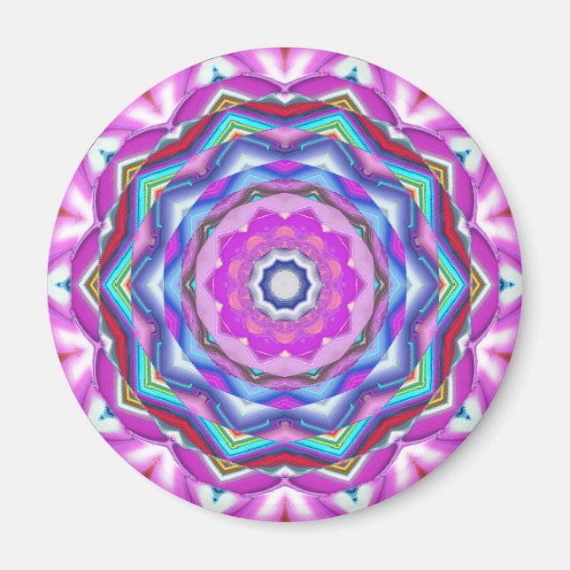 Pink Mandala Magnet (Vorne)