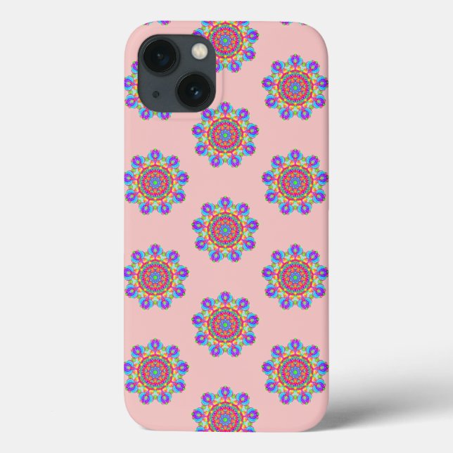 Pink Mandala Muster Boho iPhone / iPad Gehäuse Case-Mate iPhone Hülle (Rückseite)