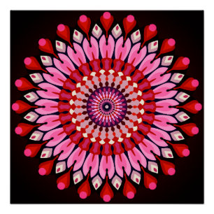 Pink Mandala Poster