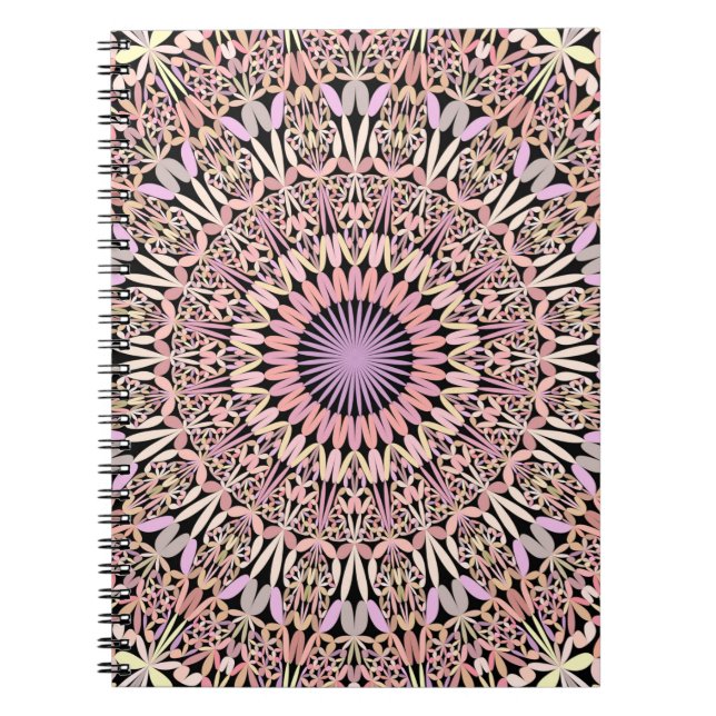 Pink Mandala stylish Notizblock (Vorderseite)
